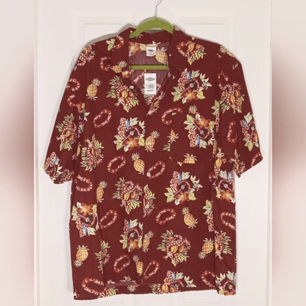 Men's tropical shirt cotton Old Navy